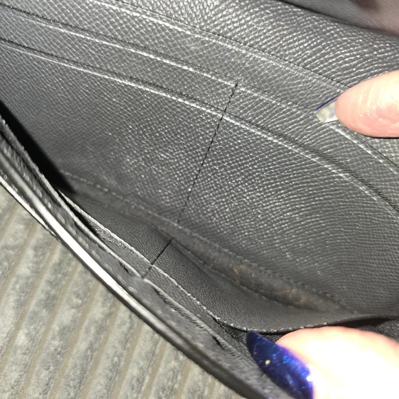 Euc Coach Envelope Snap Wallet Black - Picture 5 of 6